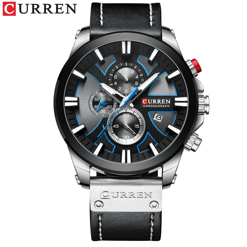 CURREN Military Sports Watch - Waterproof Quartz Wristwatch for Men - stay fit
