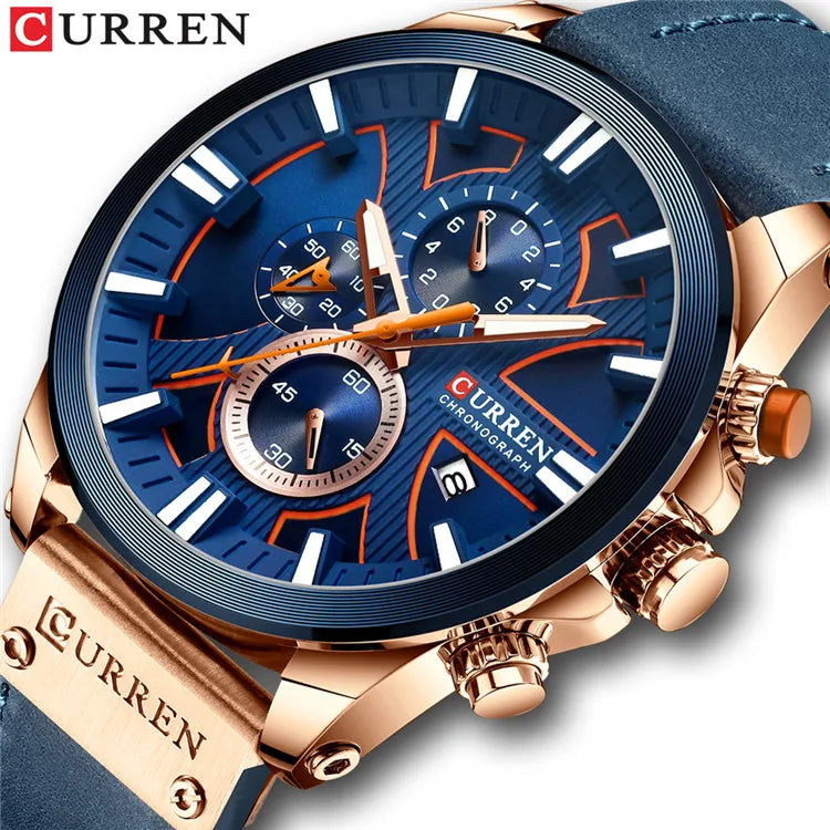 CURREN Military Sports Watch - Waterproof Quartz Wristwatch for Men - stay fit