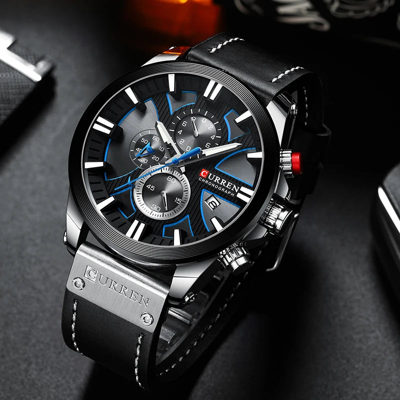 CURREN Military Sports Watch - Waterproof Quartz Wristwatch for Men - stay fit