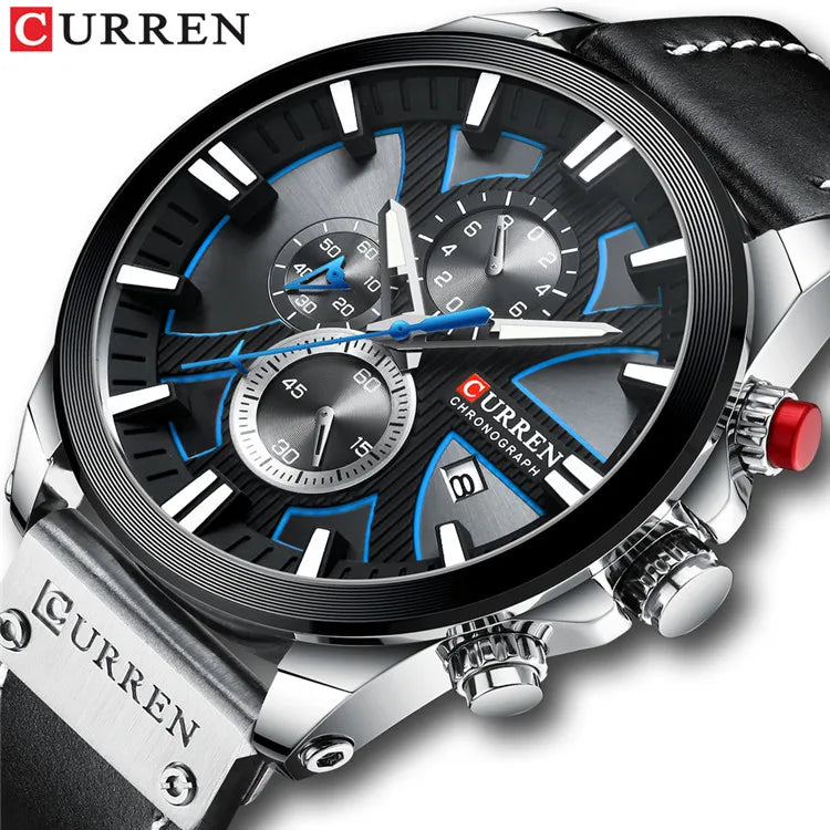 CURREN Military Sports Watch - Waterproof Quartz Wristwatch for Men - stay fit