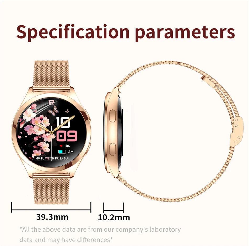LIGE AMOLED Ladies Smartwatch - 1.27" HD Screen Custom Dial Bluetooth Call - stay fit