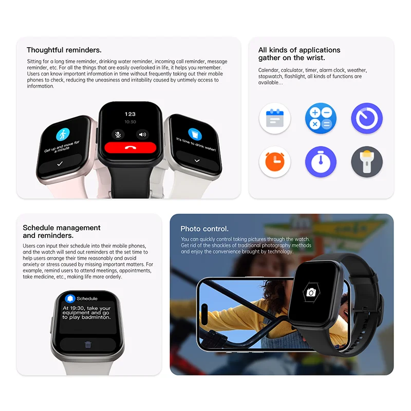 Luxury Ladies Smartwatch - Bluetooth Call Fitness Waterproof Sports Watch - stay fit