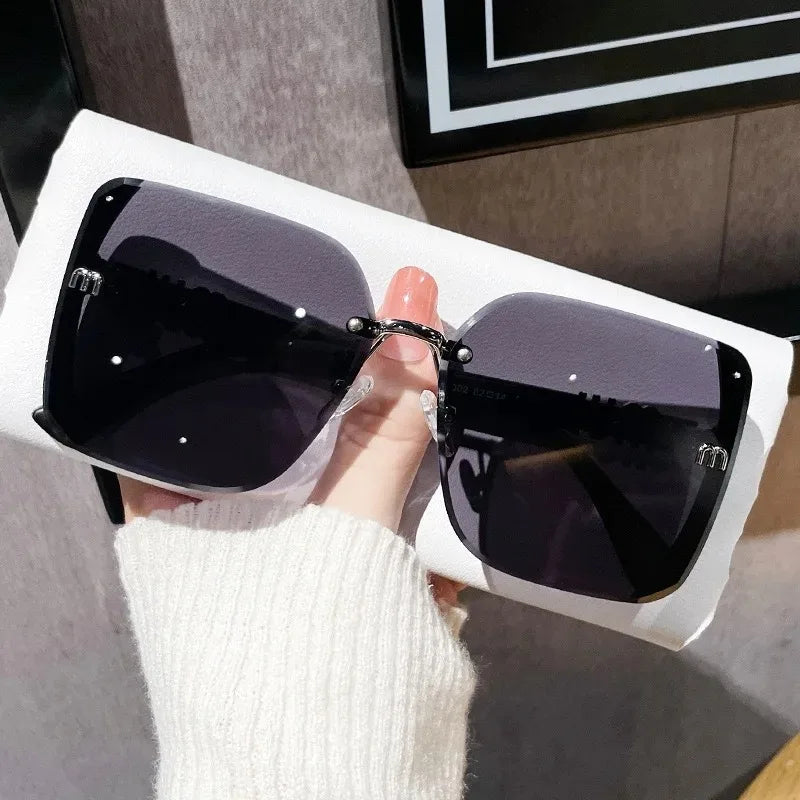 Oversized Square Sunglasses - Luxury Designer Sunglasses for Women - stay fit