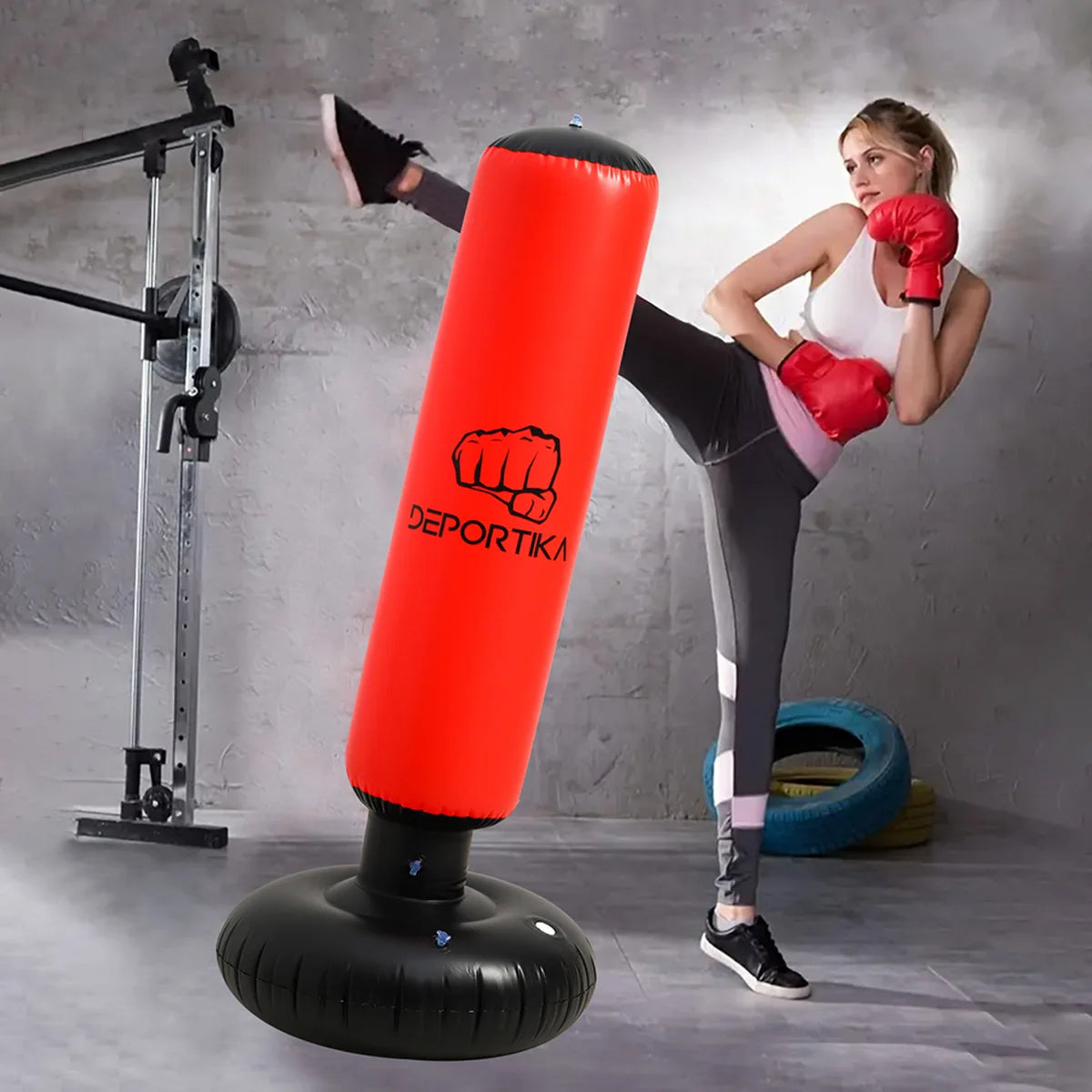 Inflatable Punching Bag 63-Inch - Release Stress & Get Fit | Heavy Duty - stay fit
