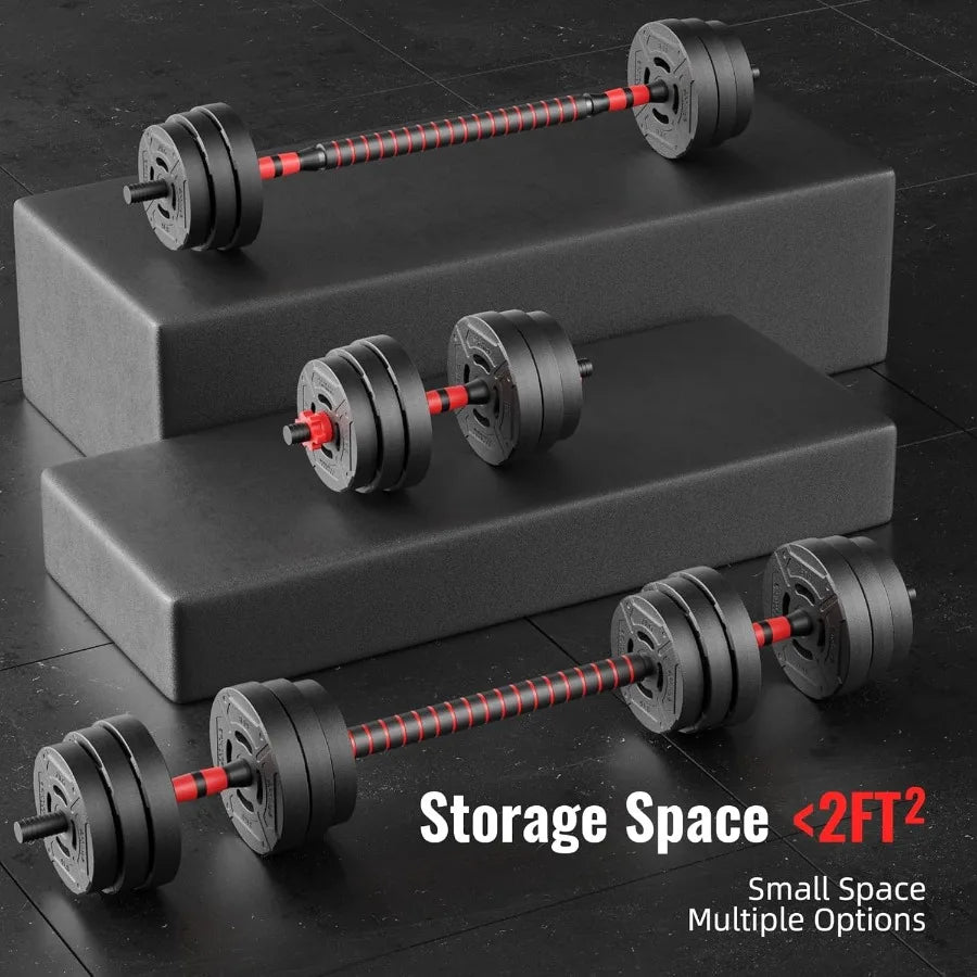 Adjustable Dumbbells 60lbs - Replace 15 Dumbbells | Space-Saving Home Gym - stay fit