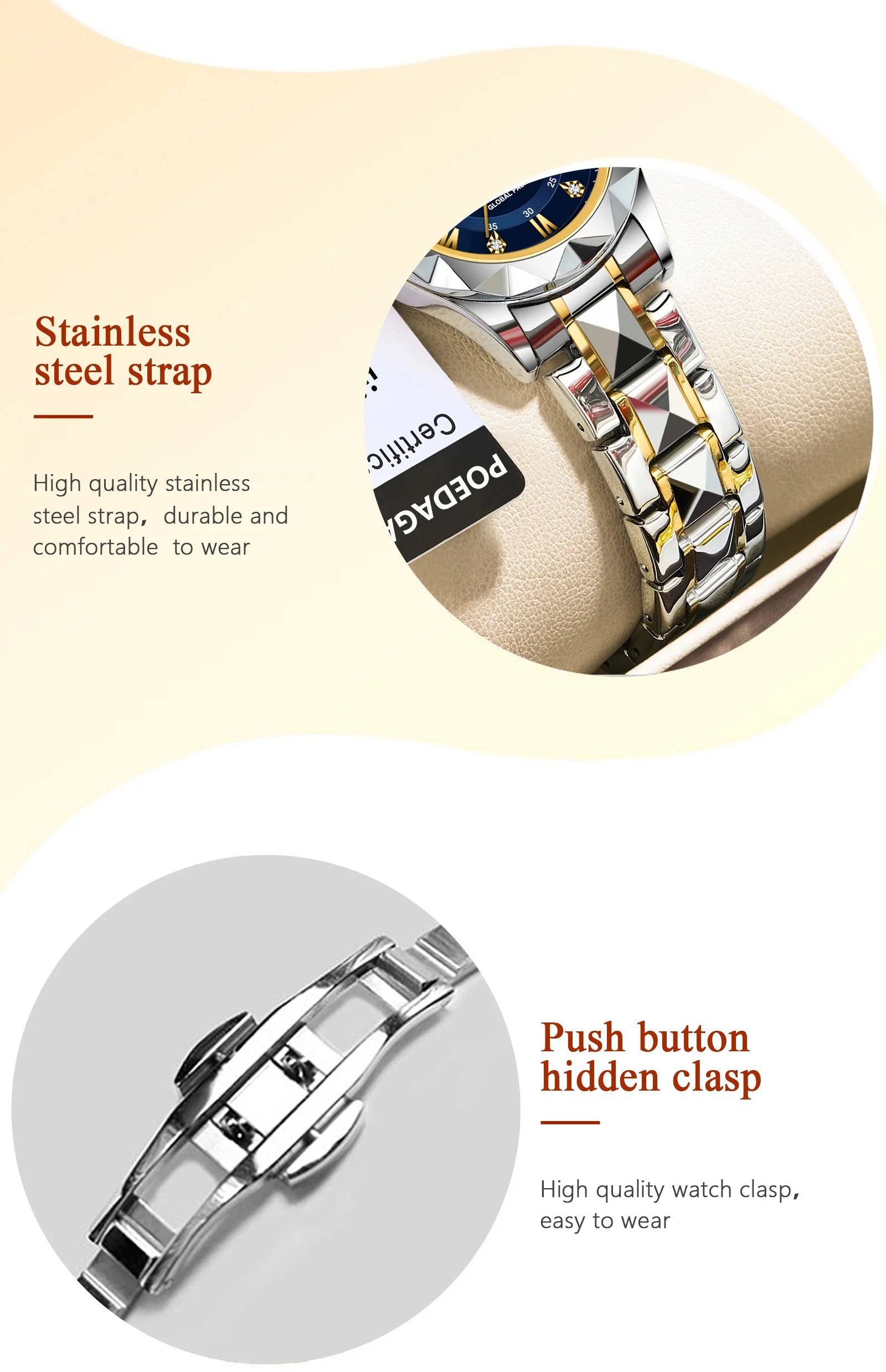 POEDAGAR Luxury Luminous Women's Watch - Waterproof Stainless Steel Quartz - stay fit