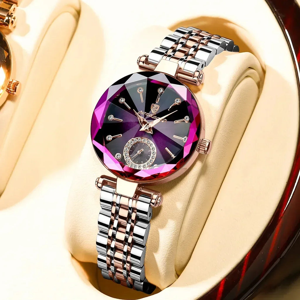 POEDAGAR Luxury Elegant Ladies Watch - Waterproof Stainless Steel Quartz Watch - stay fit
