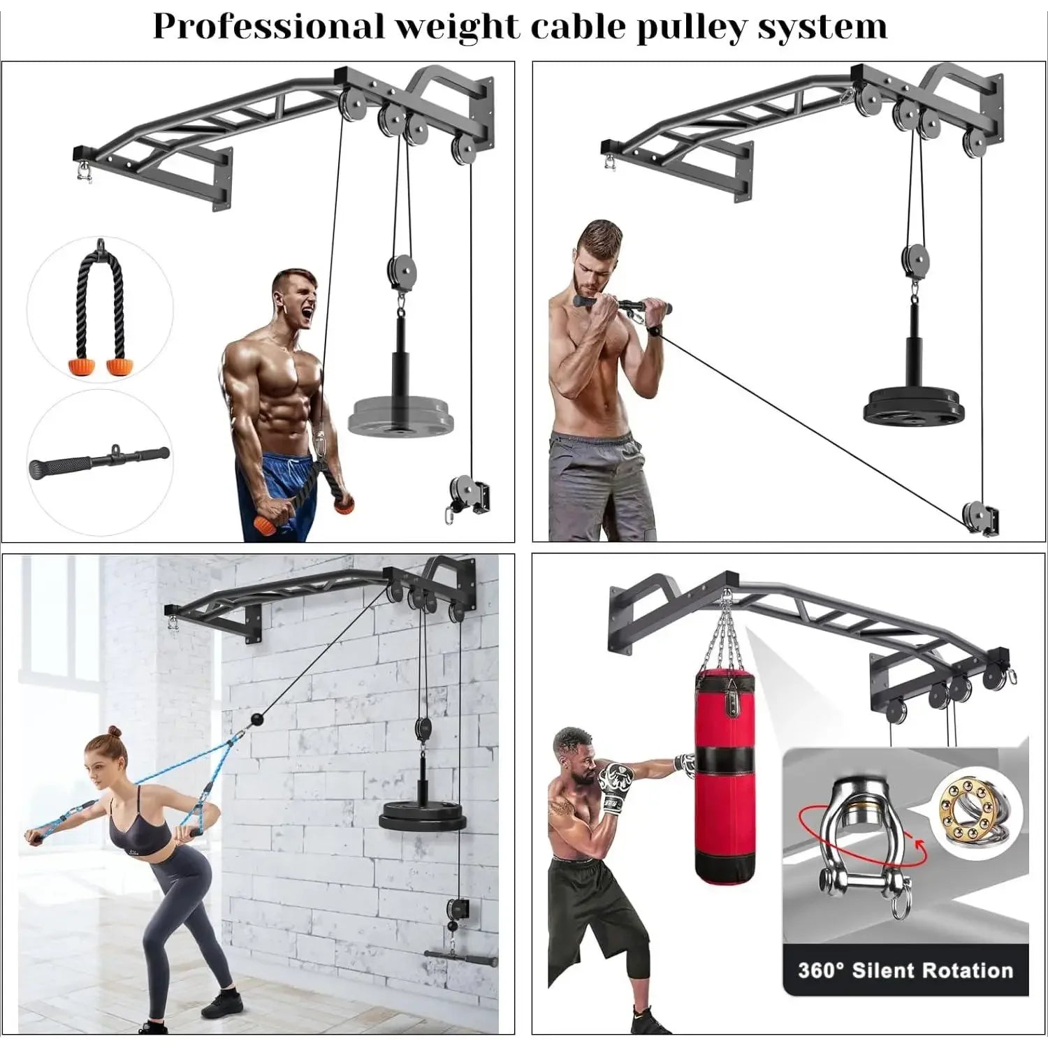 Wall-Mounted Pull-Up Bar System - Professional Home Gym | 300lbs Capacity - stay fit