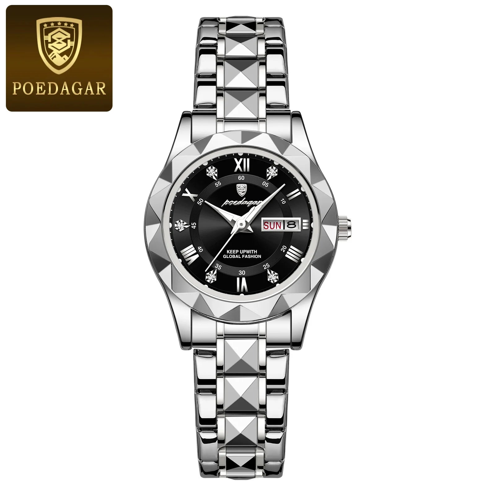 POEDAGAR Luxury Luminous Women's Watch - Waterproof Stainless Steel Quartz - stay fit