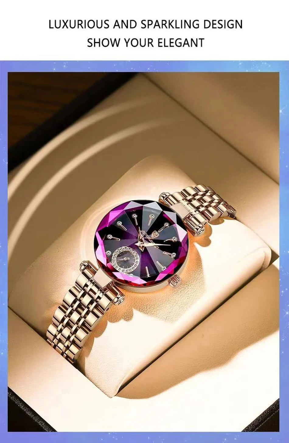 POEDAGAR Luxury Elegant Ladies Watch - Waterproof Stainless Steel Quartz Watch - stay fit