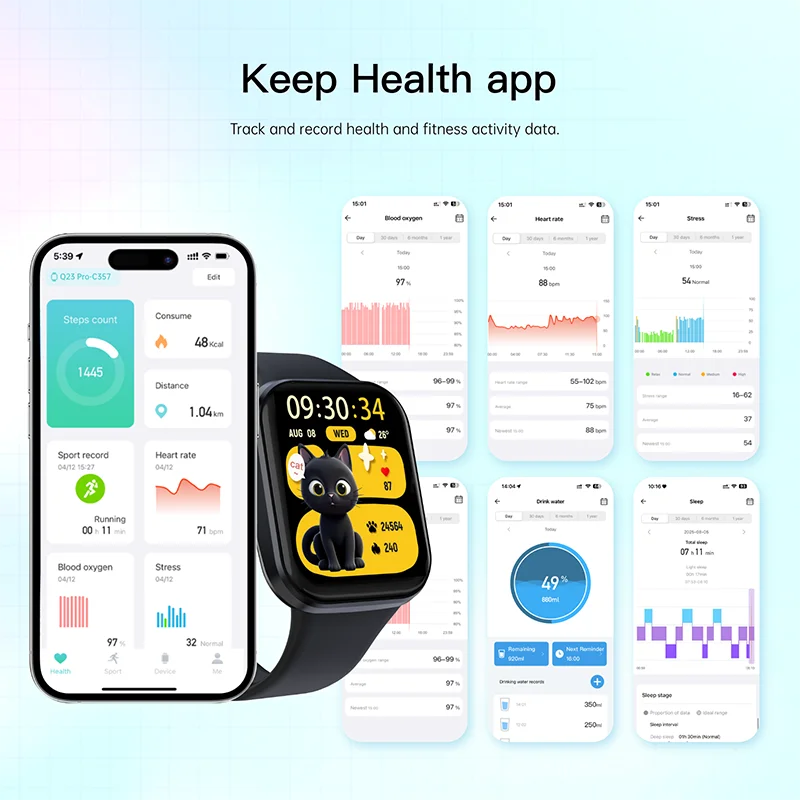 Luxury Ladies Smartwatch - Bluetooth Call Fitness Waterproof Sports Watch - stay fit