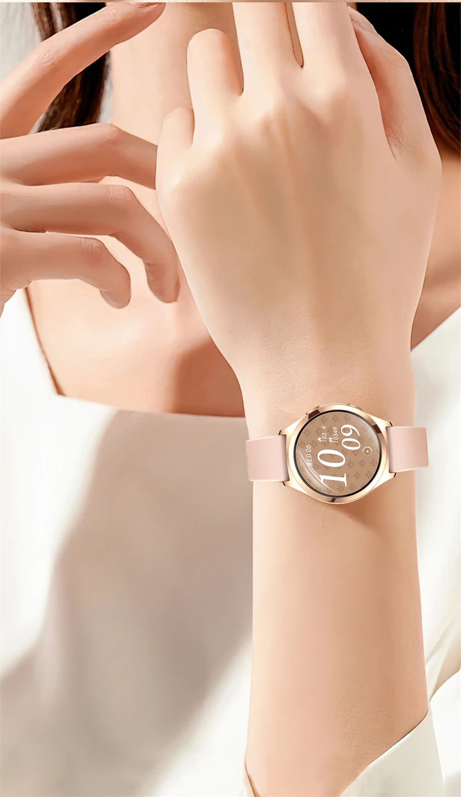 LIGE AMOLED Ladies Smartwatch - 1.27" HD Screen Custom Dial Bluetooth Call - stay fit