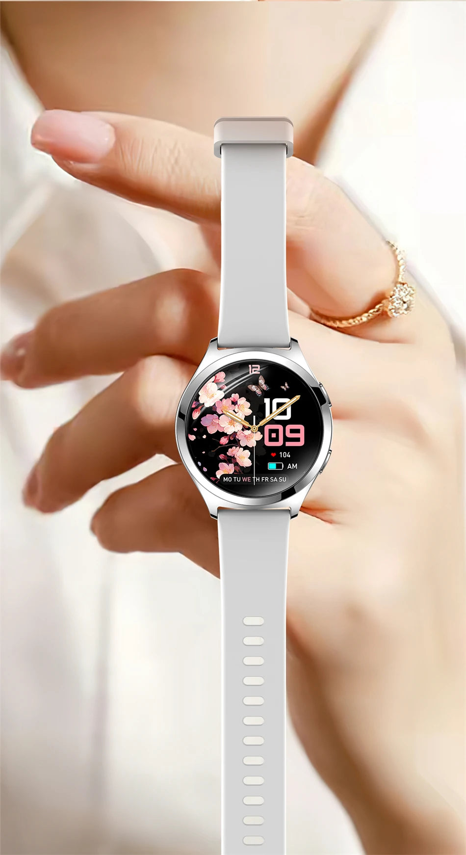LIGE AMOLED Ladies Smartwatch - 1.27" HD Screen Custom Dial Bluetooth Call - stay fit