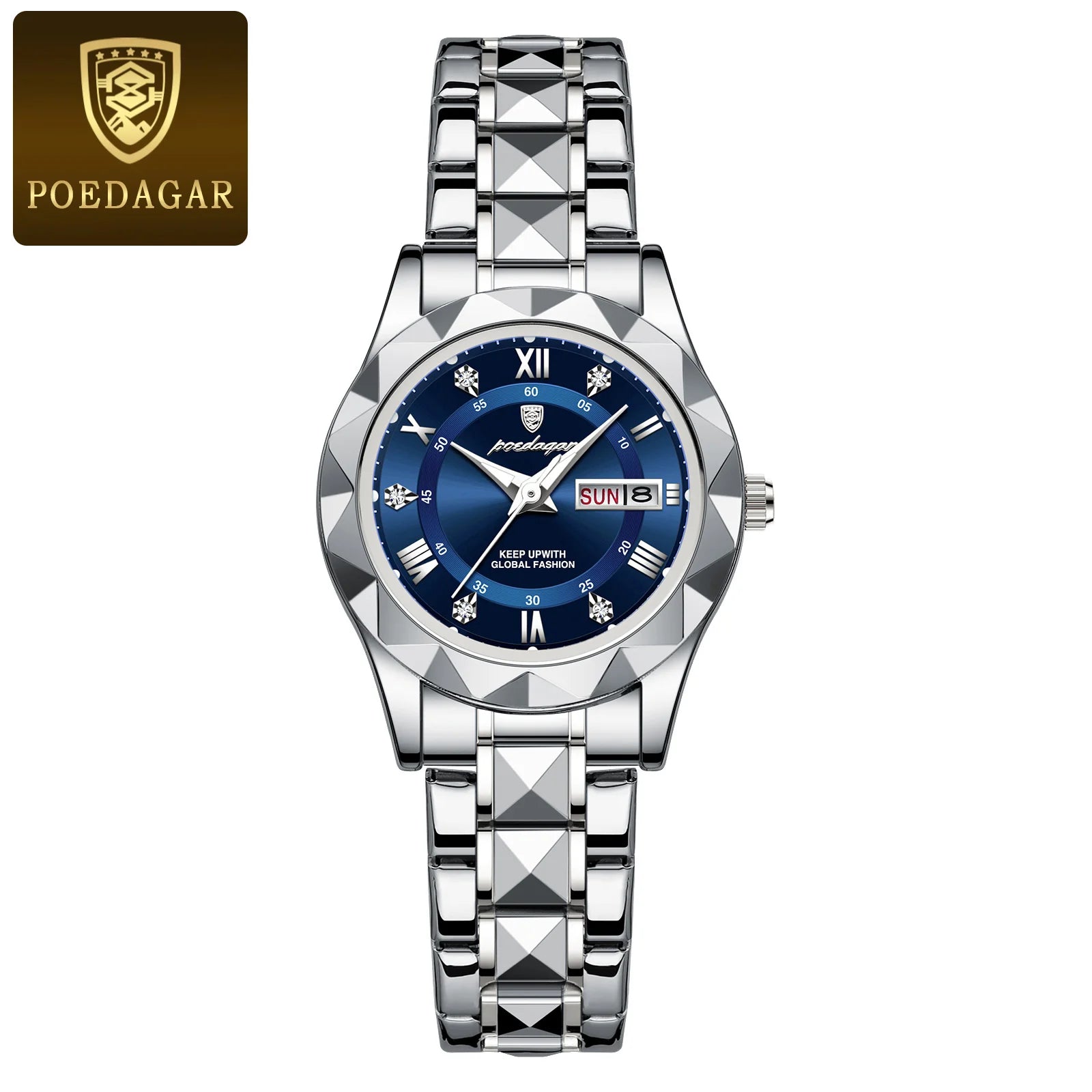 POEDAGAR Luxury Luminous Women's Watch - Waterproof Stainless Steel Quartz - stay fit