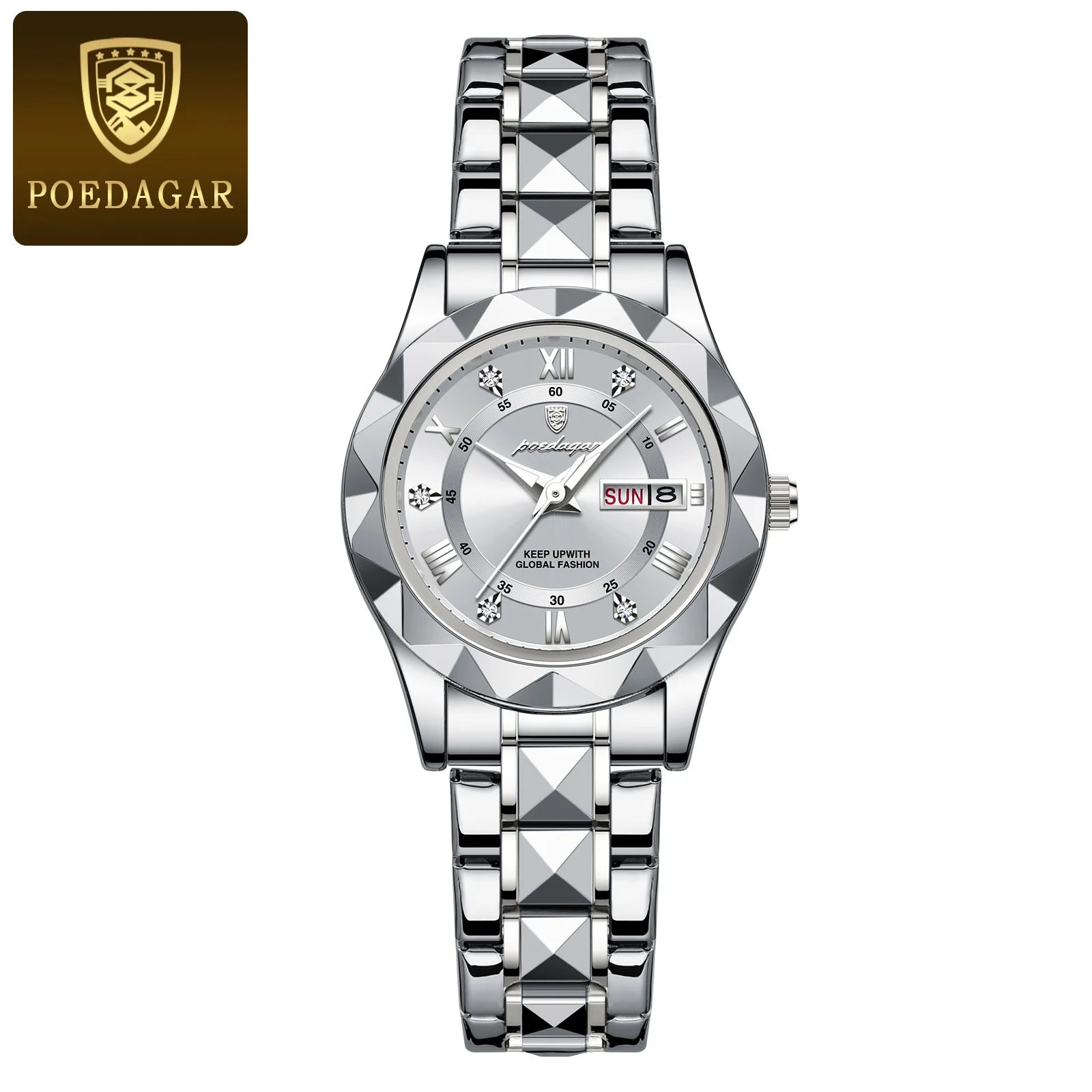 POEDAGAR Luxury Luminous Women's Watch - Waterproof Stainless Steel Quartz - stay fit