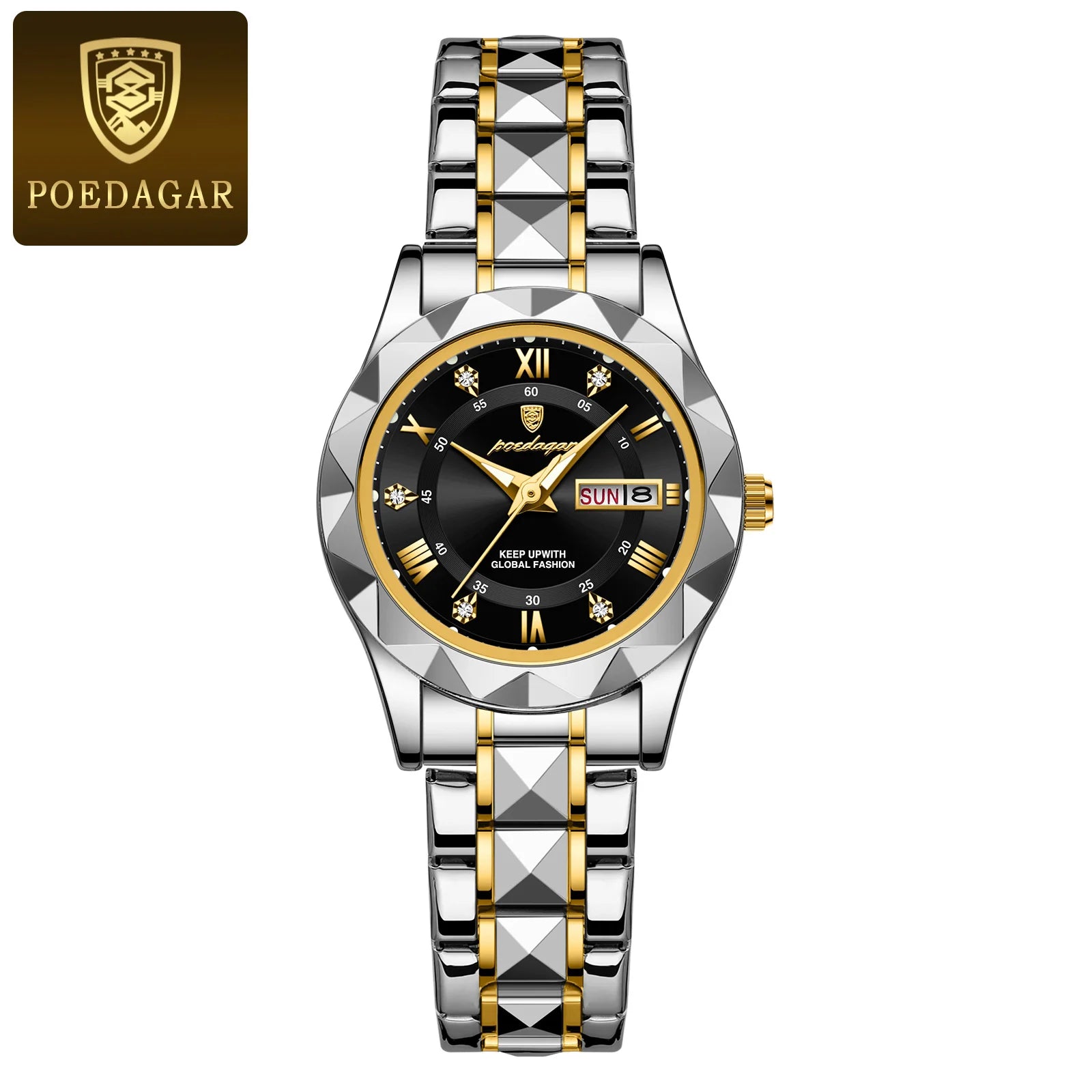 POEDAGAR Luxury Luminous Women's Watch - Waterproof Stainless Steel Quartz - stay fit