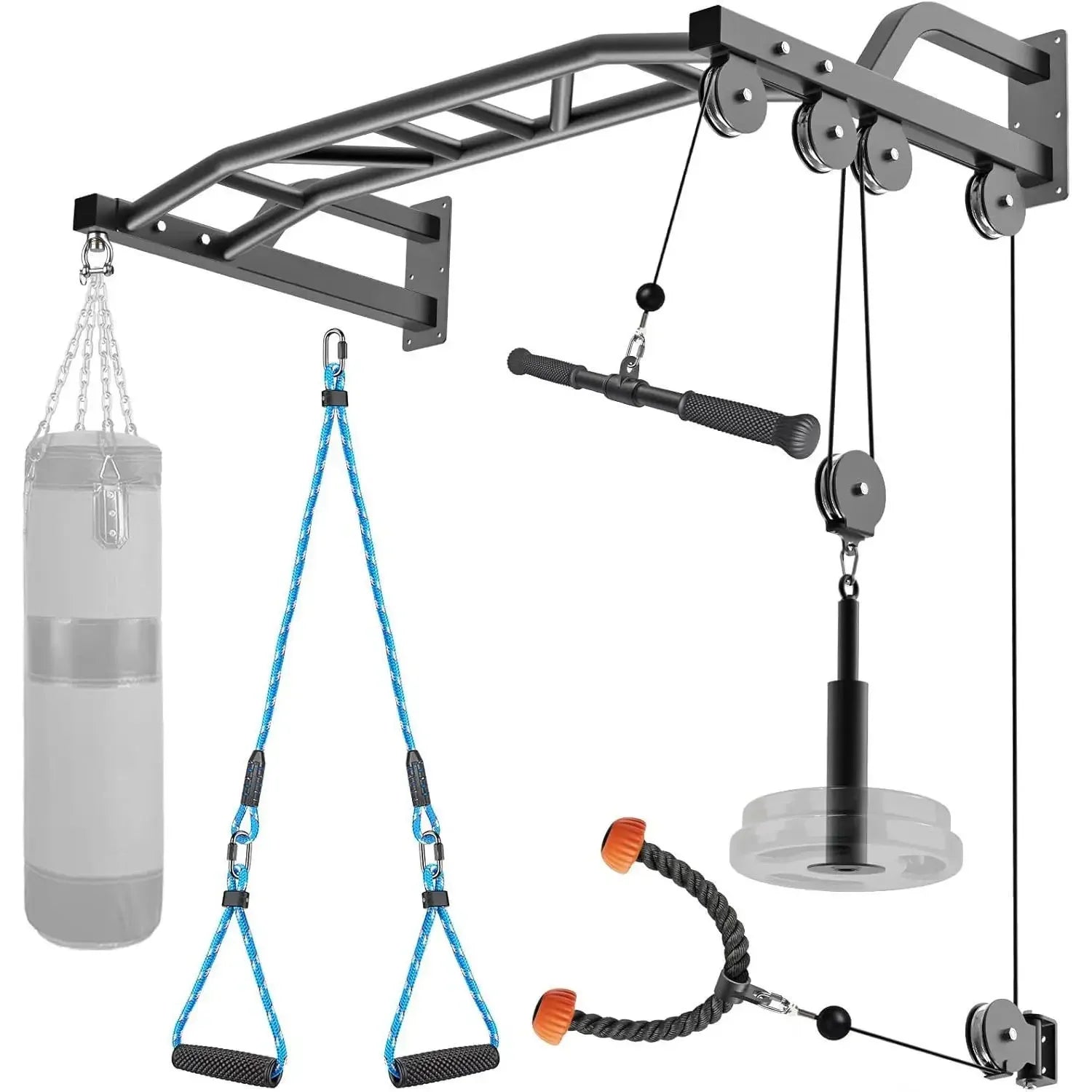 Wall-Mounted Pull-Up Bar System - Professional Home Gym | 300lbs Capacity - stay fit