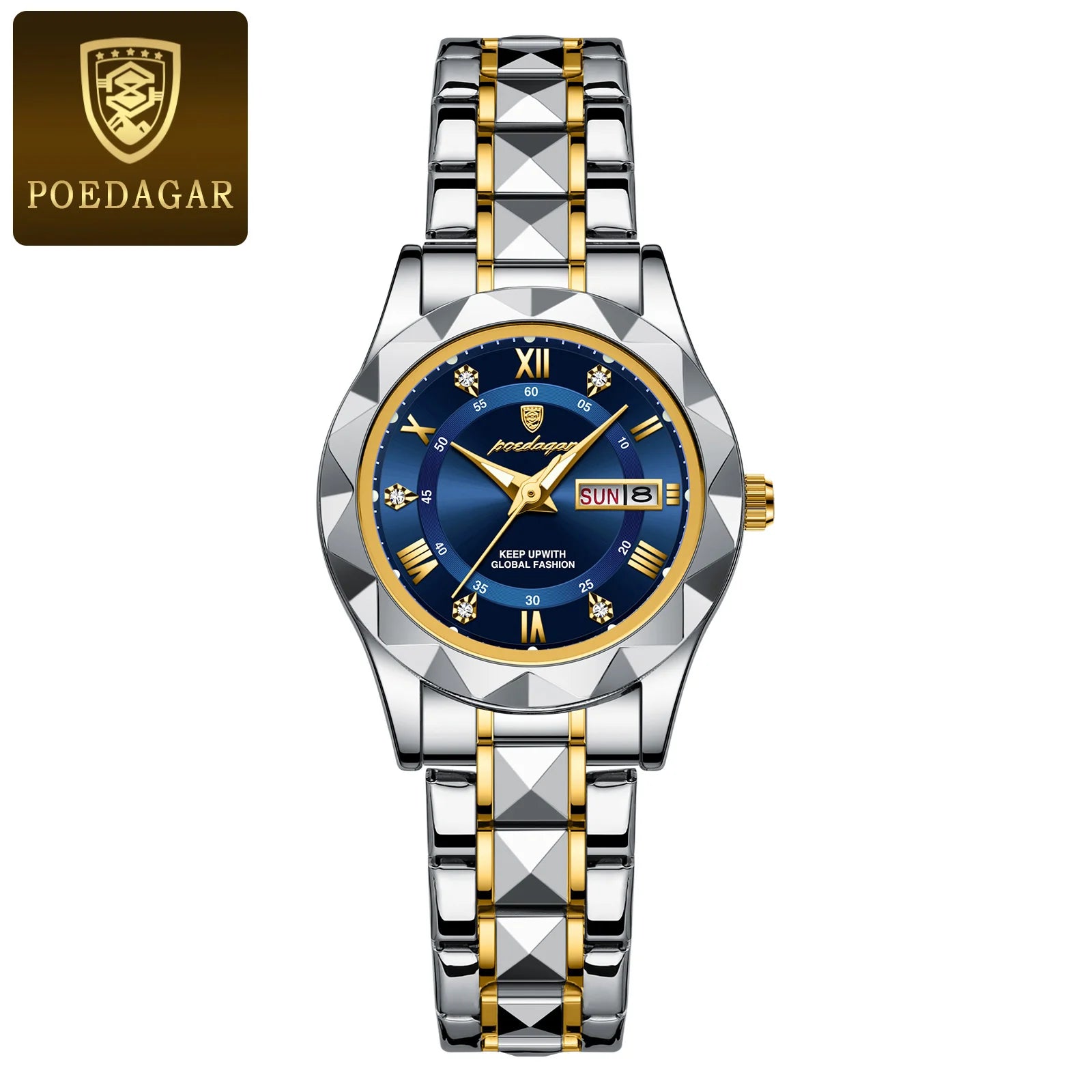 POEDAGAR Luxury Luminous Women's Watch - Waterproof Stainless Steel Quartz - stay fit