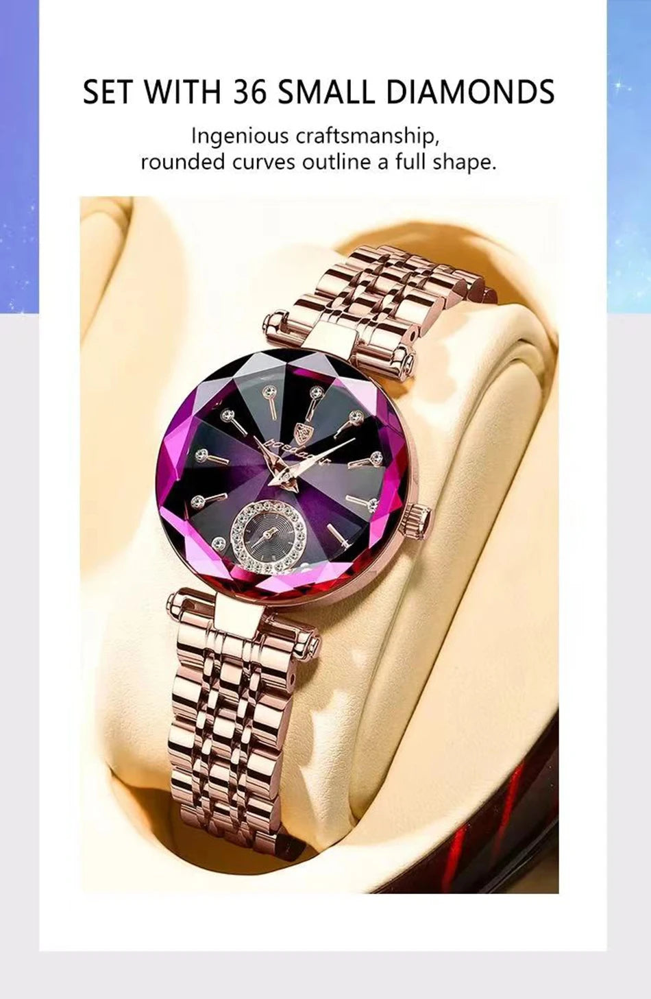 POEDAGAR Luxury Elegant Ladies Watch - Waterproof Stainless Steel Quartz Watch - stay fit