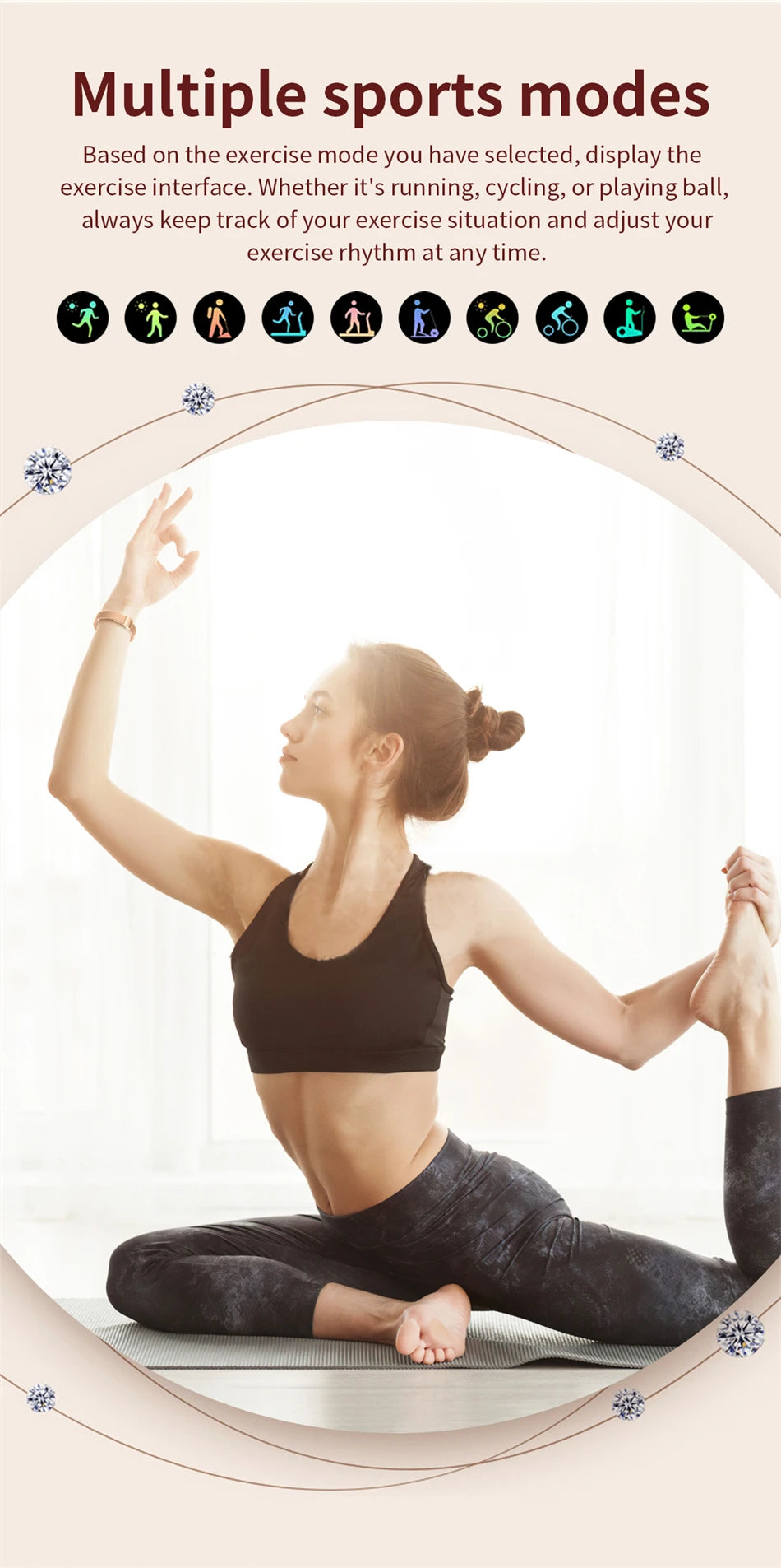 LIGE AMOLED Ladies Smartwatch - 1.27" HD Screen Custom Dial Bluetooth Call - stay fit